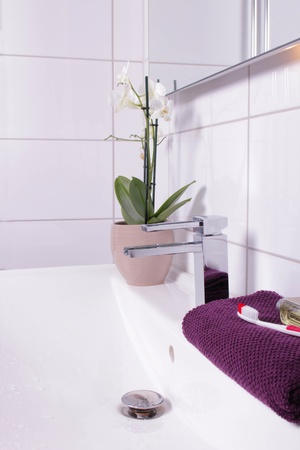 Bathroom sinkの写真素材