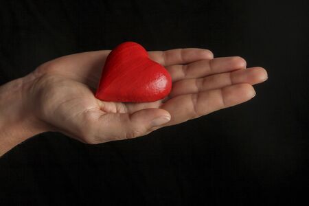 Heart in Handsの写真素材