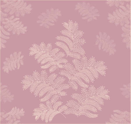 leaves seamless pattern on lilac backgroundのイラスト素材