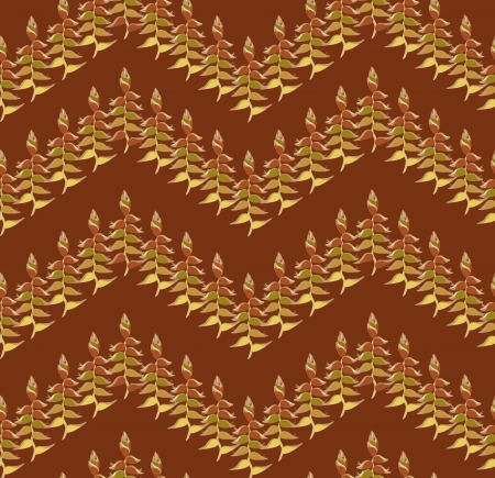 autumn leaves seamless pattern background のイラスト素材