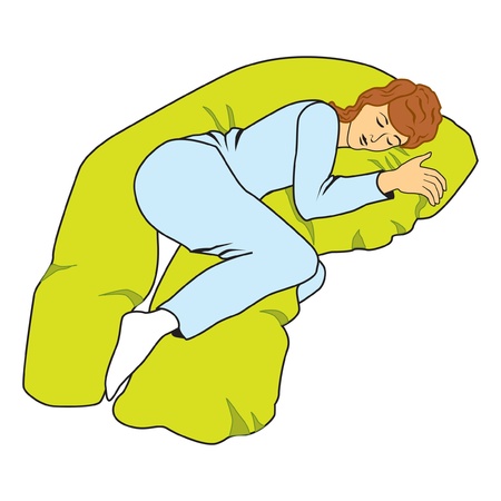 sleeping woman のイラスト素材