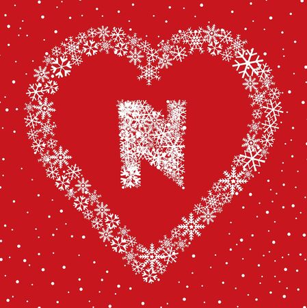 Alphabet Set  Christmas and New Year abc のイラスト素材