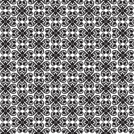 Abstract Floral Seamless Vector Background Texture  Seamless pattern with lightning ornament on white background のイラスト素材