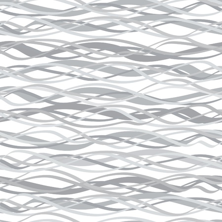 Abstract wavy lined pattern seamless  Marine endless white backgroundのイラスト素材