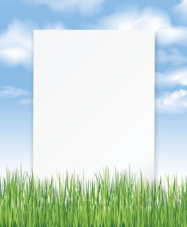 Blue sky with cloudsのイラスト素材