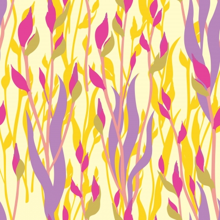 floral seamless pattern  flower iris bud background  のイラスト素材