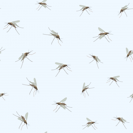 Mosquitos Seamless Wallpaper  Mosquitos isolated on blue sky background  Incest seamless pattern  のイラスト素材