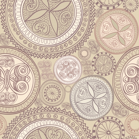 Abstract Ethnic Seamless Background のイラスト素材