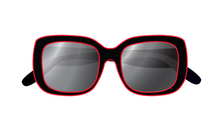 Sunglasses isolated against a white backgroundのイラスト素材