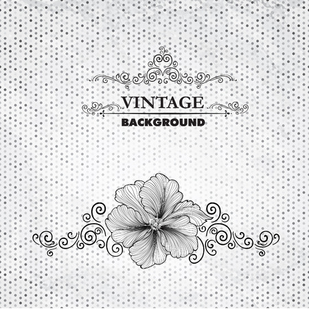 Floral frame with summer flowers. Floral bouquet with wildflower. Vintage Greeting Card with flowers. Flourish background. Flourish card with copy space.のイラスト素材