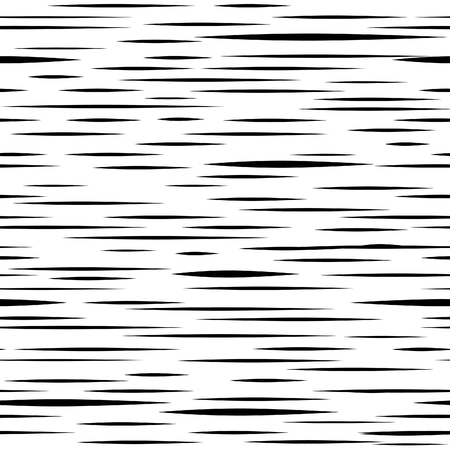 Abstract irregular stripe line seamless pattern. Black and white stripped texture. Ornamental blot backgroundのイラスト素材