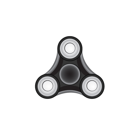 Fidget Spinner. Morden stress relieving toy icon.のイラスト素材