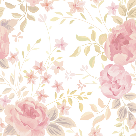 Floral seamless pattern. Flower  background. Flourish ornamental gardenのイラスト素材
