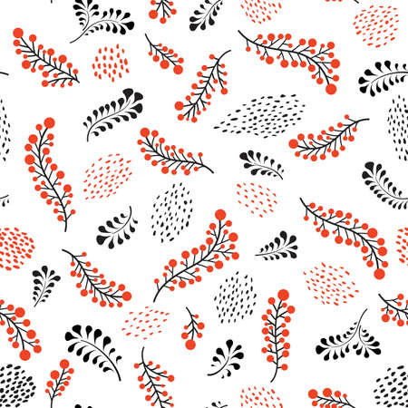 Floral seamless pattern. Flower artistic drawn background. Flourish ornamental garden