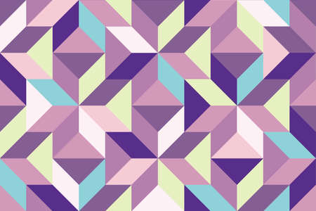 Abstract geometric seamless pattern. Stylish monochrome ornament of geometrical shapes