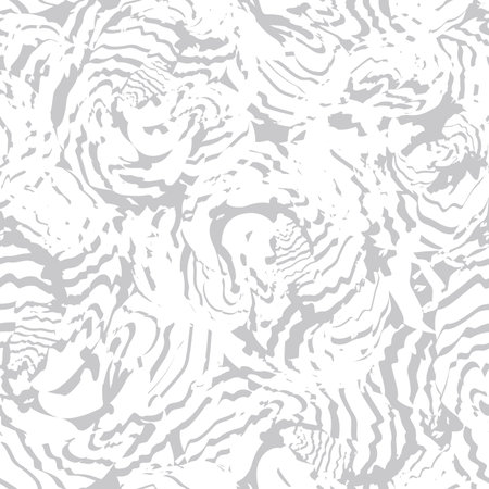 Abstract seamless floral pattern with dots and leaves. Ornamental flourish drawn texture. Abstract backdrop with chaotic flowing organic shapes. Artistic stylish winter tiled  background.のイラスト素材