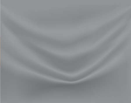 Close-up texture of smooth gentle silk material. Shiny gray background with smooth texture of fabric folds. Textile pattern.のイラスト素材