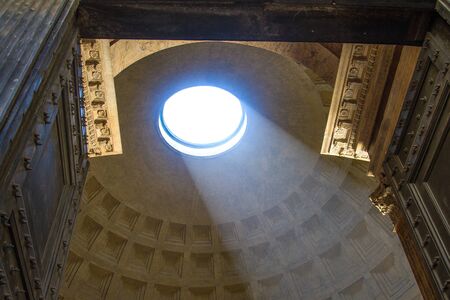 ancient pantheon at rome, italyのeditorial素材