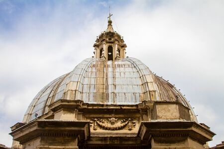 old church at rome, italyの写真素材