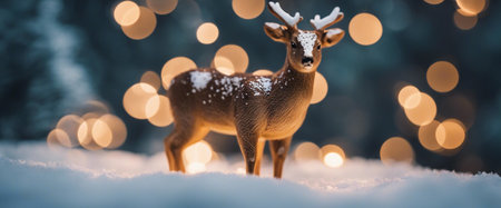 Toy deer for the Christmas treeの素材