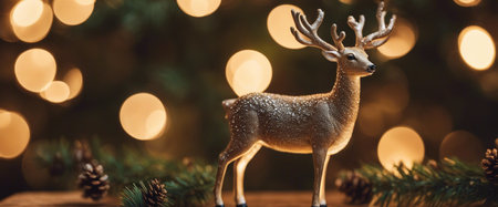 Toy deer for the Christmas treeの素材