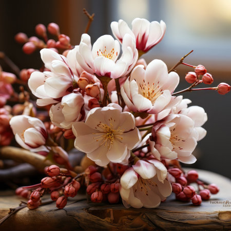 A tulip bouquet with March 8 inscription. Happy March 8th. Womens Day. Mothers Day. Happy Easterの素材