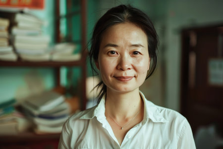 Chinese office worker, portrait. Businessmanの素材