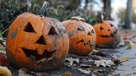 Pumpkin .Halloween, October, Autumn, Spooky, Scary, jack-o-lantern, carved pumpkin, hallows eveの素材