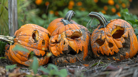 Pumpkin .Halloween, October, Autumn, Spooky, Scary, jack-o-lantern, carved pumpkin, hallows eveの素材