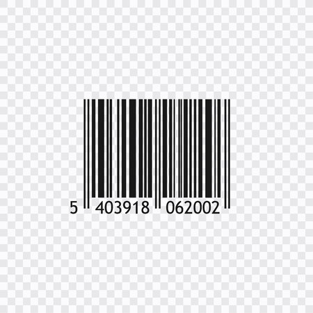 Vector realistic barcode isolated on white backgroundのイラスト素材