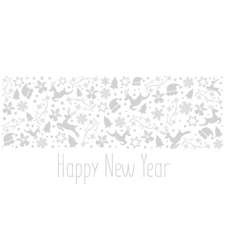 Happy New Year and Christmas background. Holidays vector illustrationのイラスト素材