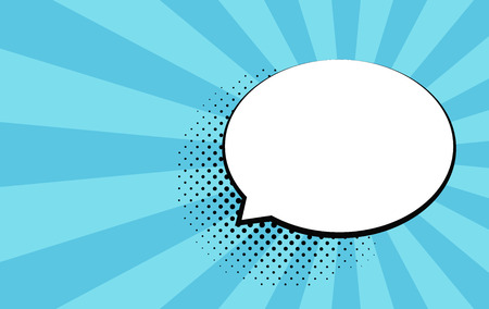 Retro empty comic bubbles. Vector illustration, vintage design, pop art style. Bubble message. Pop art vectorのイラスト素材