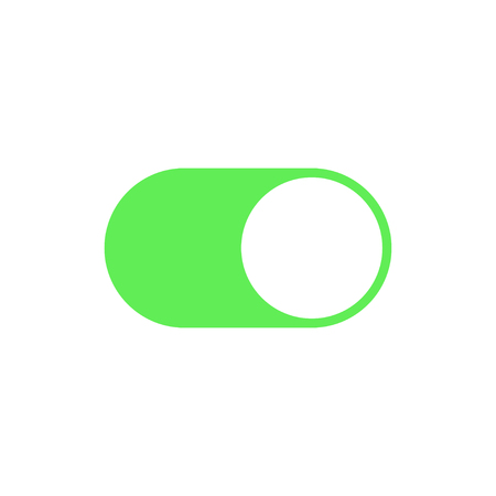 Realistic switch toggle buttons, set or tree sliders in ON and OFF position Vector illustrationのイラスト素材