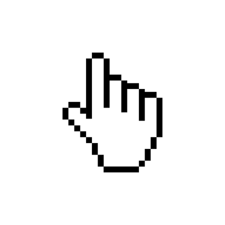 Computer mouse click cursor gray arrow icon. Mouse vector illustrationのイラスト素材