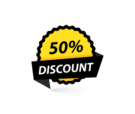 Sale tag. Special offer, big sale, discount, best price, mega sale banner. Shop or online shopping. Sticker, badge coupon store Vector Illustrationのイラスト素材