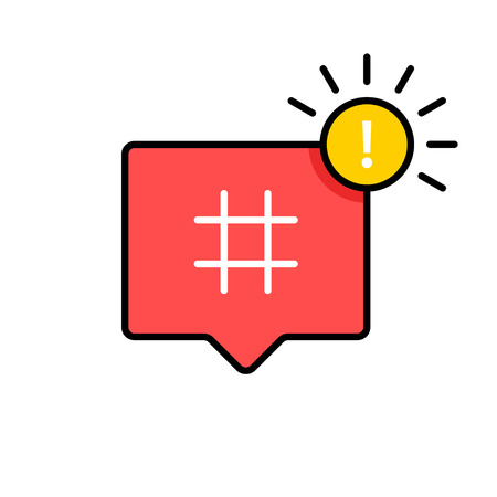 Hashtag icon. Hashtag symbol. Social Media icon. Vector illustrationのイラスト素材