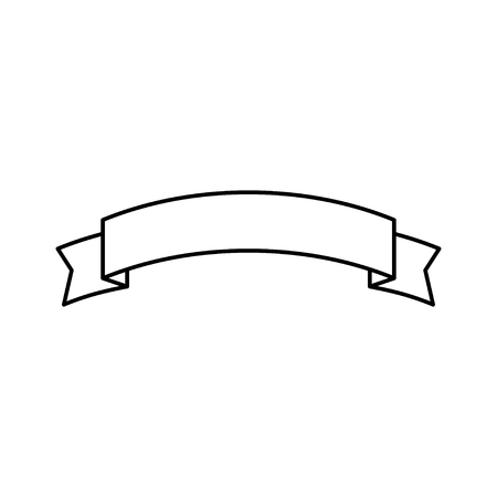 Flat vector ribbons banners flat isolated on white background, Illustrationのイラスト素材