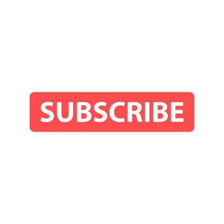 Subscribe button icon. Vector illustration. Cursor. Video Social Media