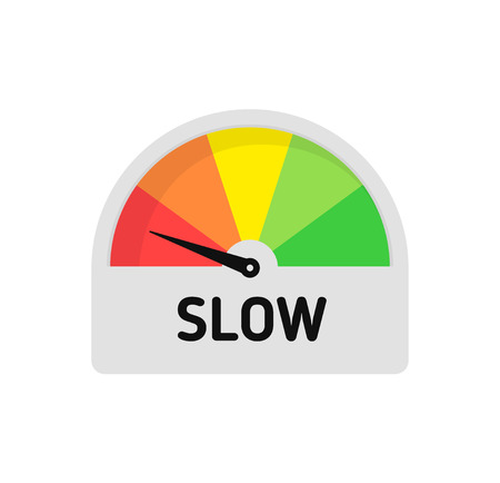 Rating customer satisfaction meter. Different emotions. Abstract concept graphic element of tachometer, speedometer, indicators, score. Vector illustrationのイラスト素材