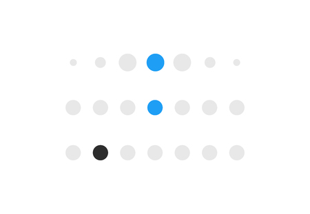 Icon of social networks. Loading panel or dotted lineのイラスト素材