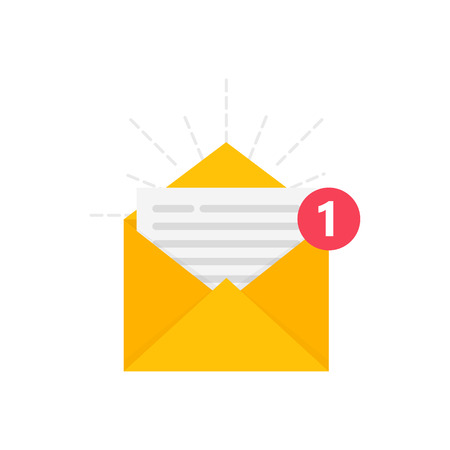 New Message icon on a white background. Vector illustrationのイラスト素材
