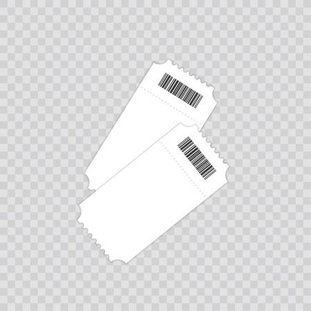 Ticket template. isolated on a transparent background. Vector illustrationのイラスト素材