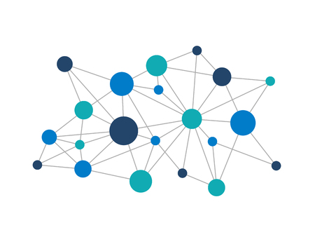 Business mechanism concept. Abstract background with connected gears and icons for strategy, service, analytics, research, seo, digital marketing, communicate concepts. Vector infographicのイラスト素材