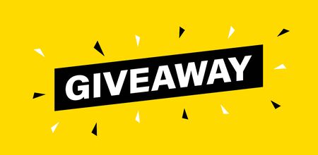 Giveaway banner. Post template. Win a prize giveaway. Social media poster. Vector design...