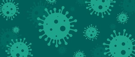 Coronavirus. Virus. COVID-2019. Outbreak coronavirus. Pandemic, medical, healthcare, infectious virology epidemiology concept Corona virus 2019-nCoV 3D background Vector illustrationのイラスト素材