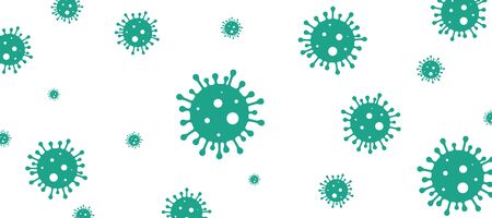 Coronavirus. Virus. COVID-2019. Outbreak coronavirus. Pandemic, medical, healthcare, infectious virology epidemiology concept Corona virus 2019-nCoV 3D background Vector illustrationのイラスト素材