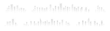 City skyline silhouette. City landscape template. Urban landscape. Vector illustrationのイラスト素材