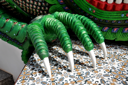 Dragon claw, Wat Ban Den, Chiang Mai province, Thailand.の写真素材