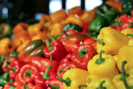 Bells Peppers at Market
