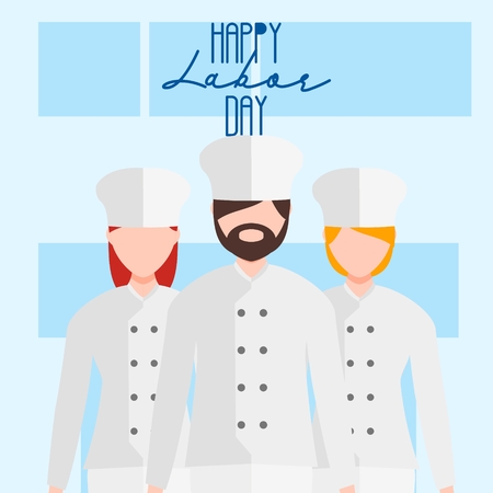 HAPPY LABOR WORKER DAY 1 MAY EMPLOYEのイラスト素材